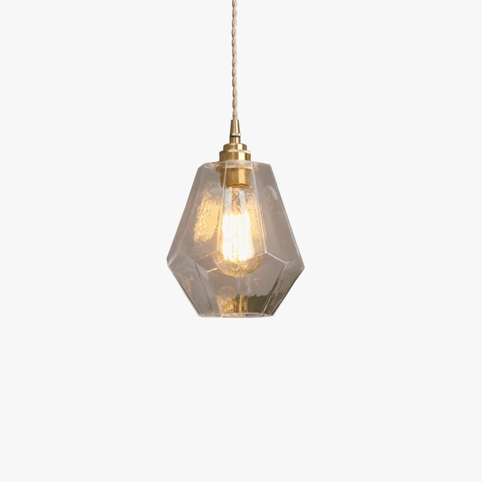 Lampes Suspendues Laiton et Verre Vintage | Marco Lucetti