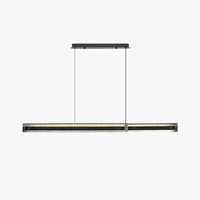 Lampes suspendues LED en acrylique avec 3 gradations et style minimaliste, hauteur ajustable
