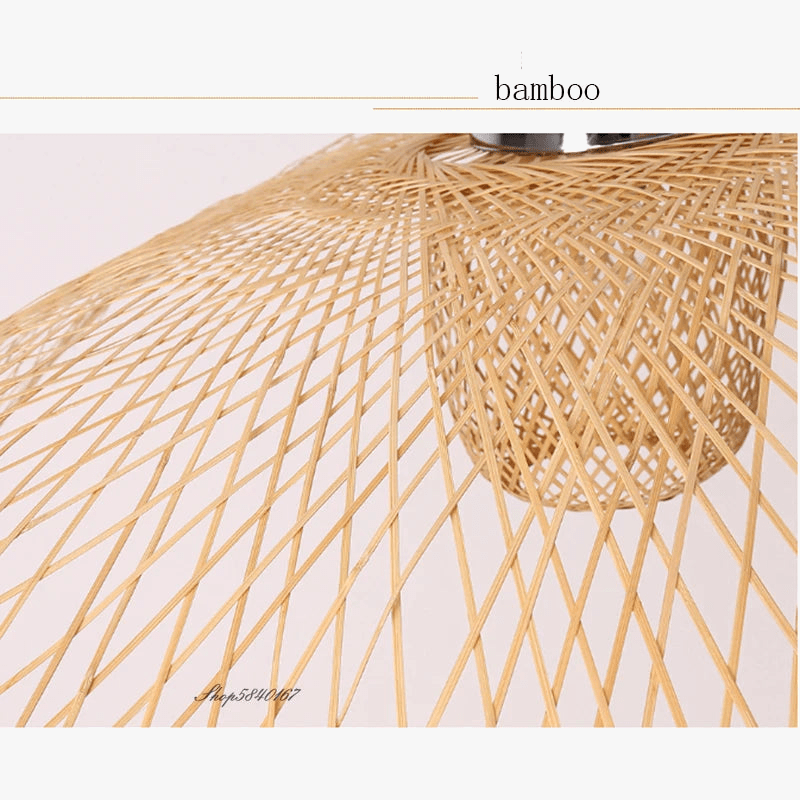 Lampes suspendues LED en bambou - Éclairage créatif pour Tatami - Suspension Luminaire de Restaurant | Marco Lucetti