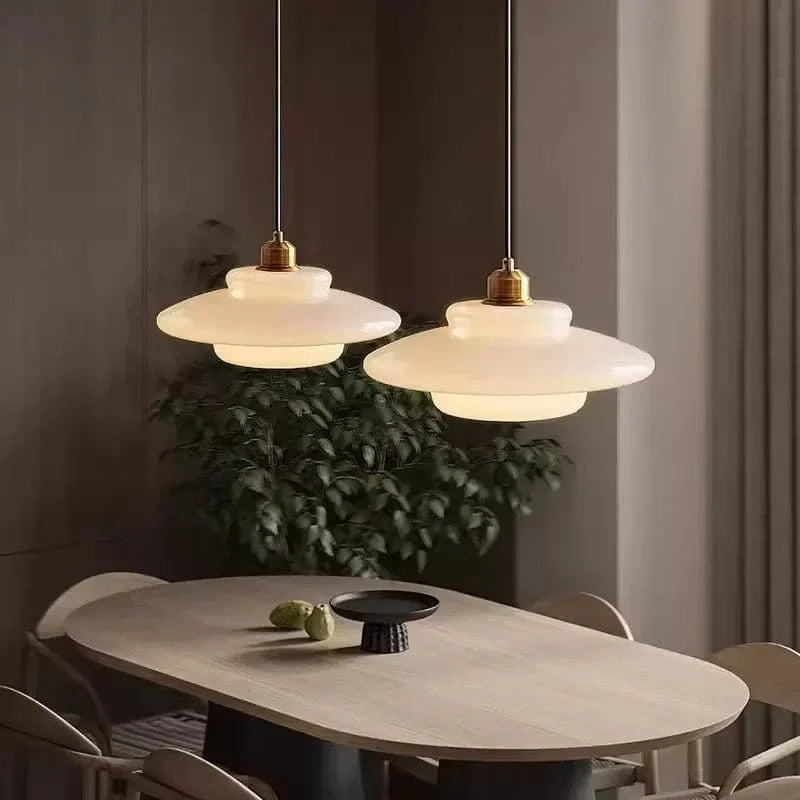 Lampes Suspendues LED Modernes Nordic Art Décoratif – Crème | Marco Lucetti