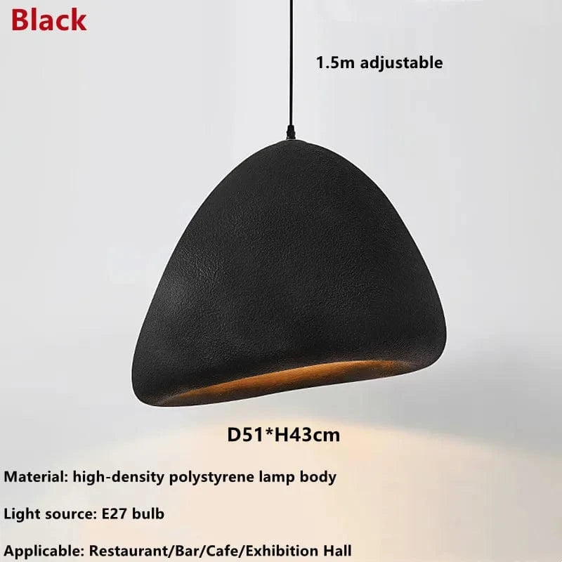 Lampes suspendues Loft Japonais Wabi Sabi LED | Marco Lucetti Noir / Lumière froide 6000K
