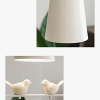 Suspension Nordique Minimaliste avec LED Oiseau Moderne