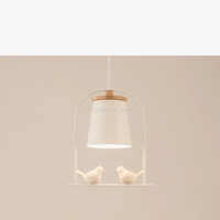 Suspension Nordique Minimaliste avec LED Oiseau Moderne