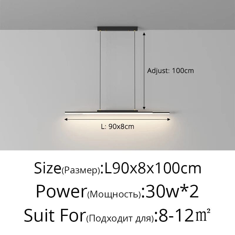 Lampes suspendues modernes : Bande d'éclairage intérieur pour une décoration maison tendance | Marco Lucetti