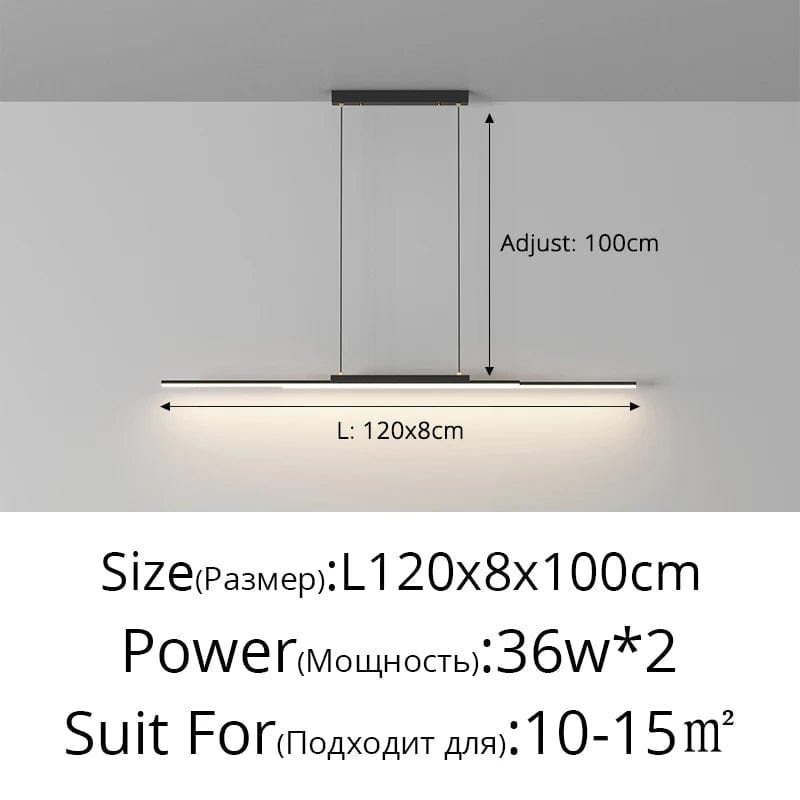 Lampes suspendues modernes : Bande d'éclairage intérieur pour une décoration maison tendance | Marco Lucetti