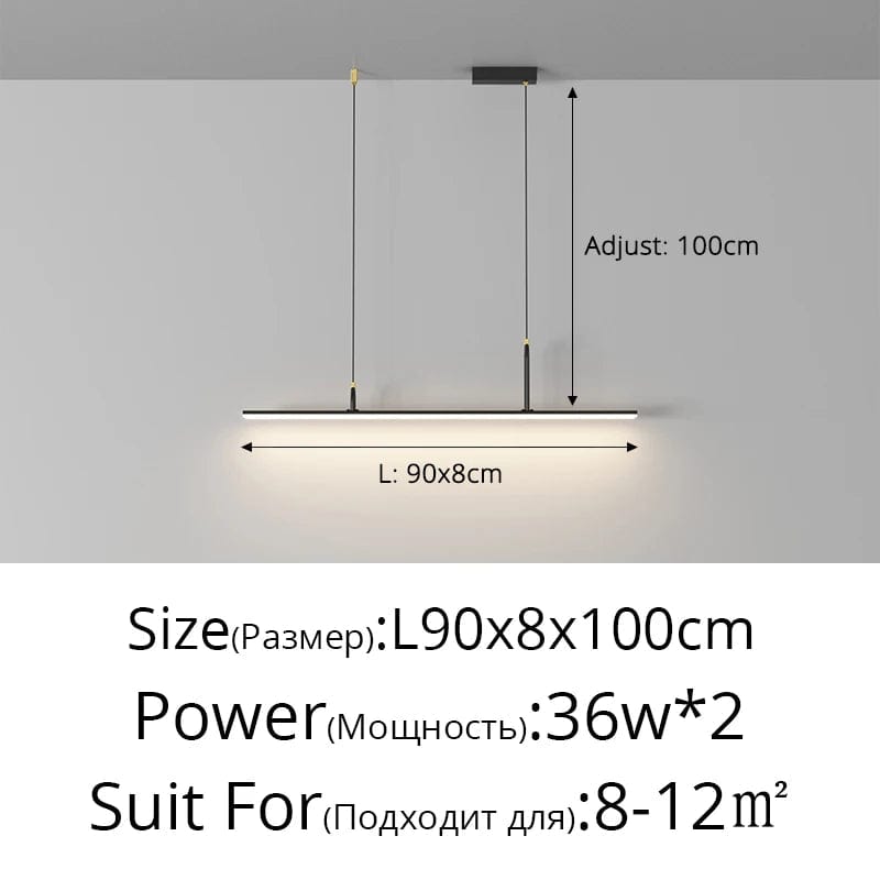 Lampes suspendues modernes : Bande d'éclairage intérieur pour une décoration maison tendance | Marco Lucetti