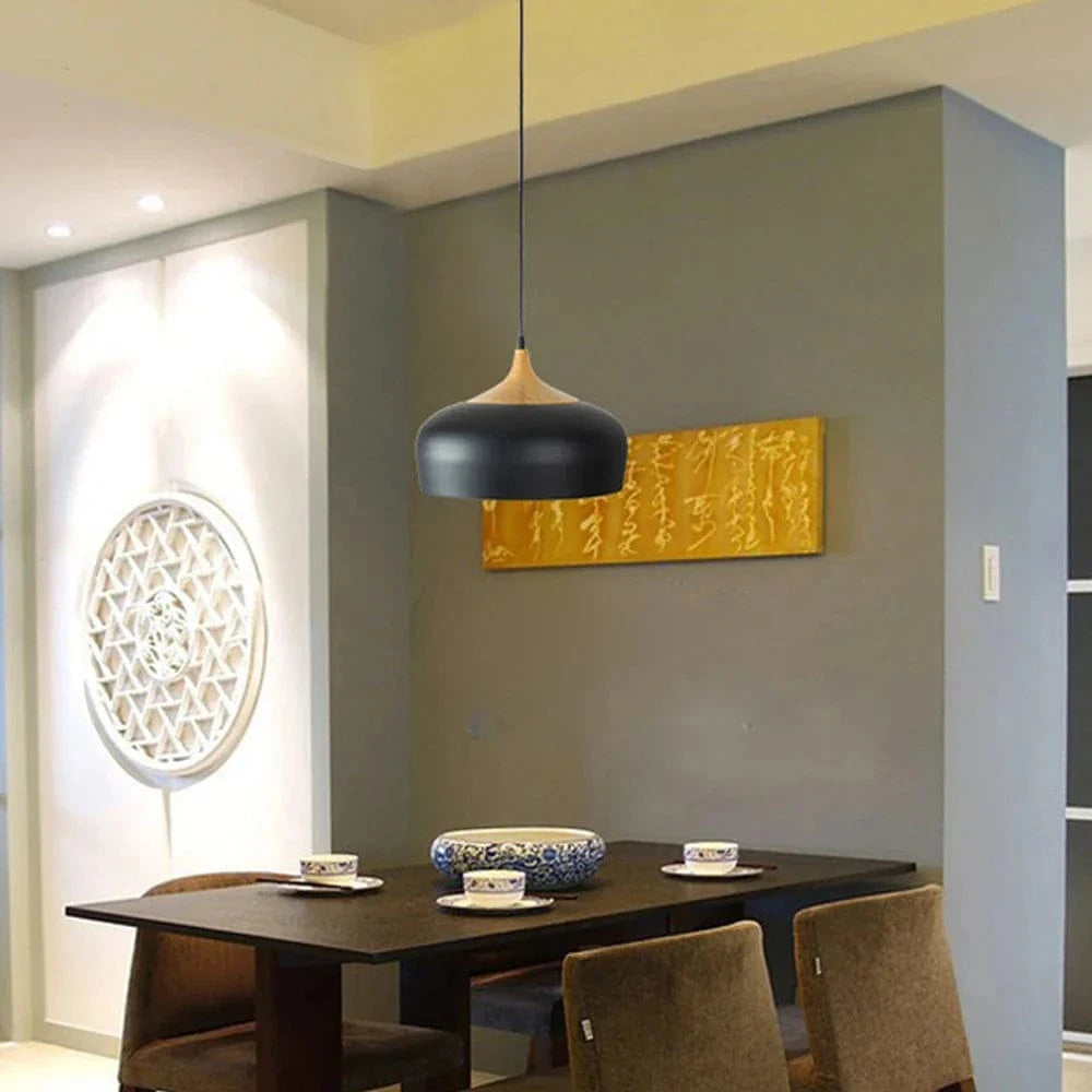 Lampes Suspendues Modernes en Bois Nordiques Minimalistes LED | Marco Lucetti