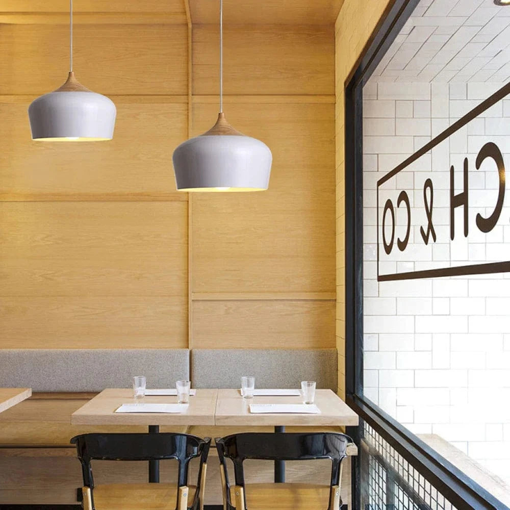 Lampes Suspendues Modernes en Bois Nordiques Minimalistes LED | Marco Lucetti