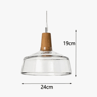 Lampes Suspendues Nordic Industrial en Bois et Verre | Marco Lucetti