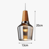 Lampes Suspendues Nordic Industrial en Bois et Verre | Marco Lucetti