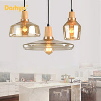 Lampes Suspendues Nordic Industrial en Bois et Verre | Marco Lucetti