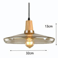 Lampes Suspendues Nordic Industrial en Bois et Verre | Marco Lucetti Californie / CHINE