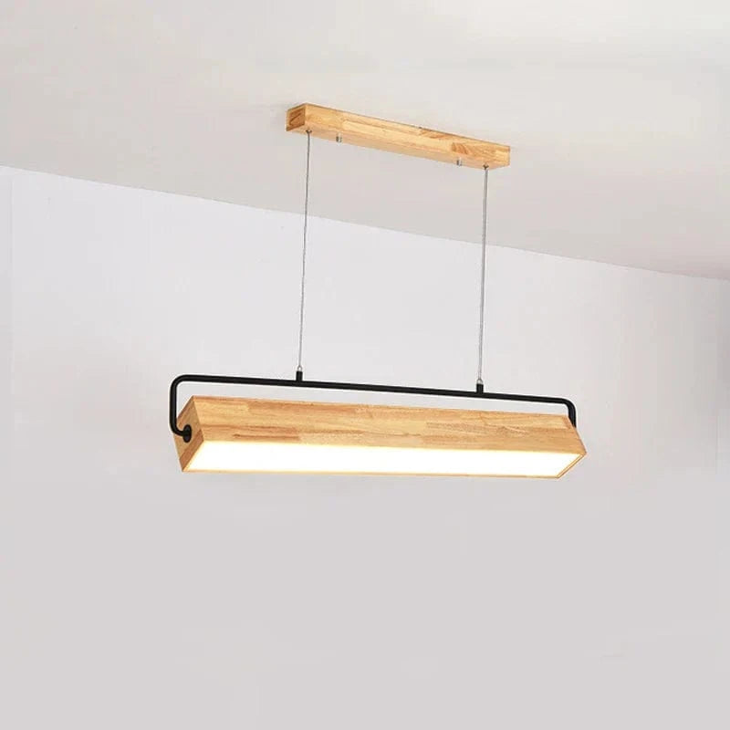 Lampes suspendues nordiques en bois avec LED pour salle à manger, salon et cuisine | Marco Lucetti Bois 72cm / 36W / Blanc neutre | CHINE