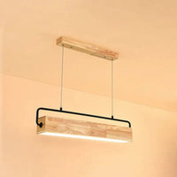 Lampes suspendues nordiques en bois LED modernes - Style Scandinave | Marco Lucetti Bois 72cm / 36W / Blanc neutre | CHINE