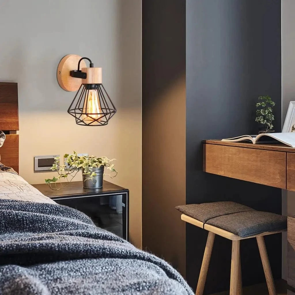 Lampes suspendues nordiques en bois massif pour intérieur design hôtel café bar | Marco Lucetti