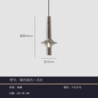 Lampes Suspendues Nordiques en Verre de Luxe - Style Post-moderne | Marco Lucetti Cognac petit