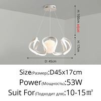 Lampes Suspendues Nordiques Loft avec Ampoules Lune LED | Marco Lucetti