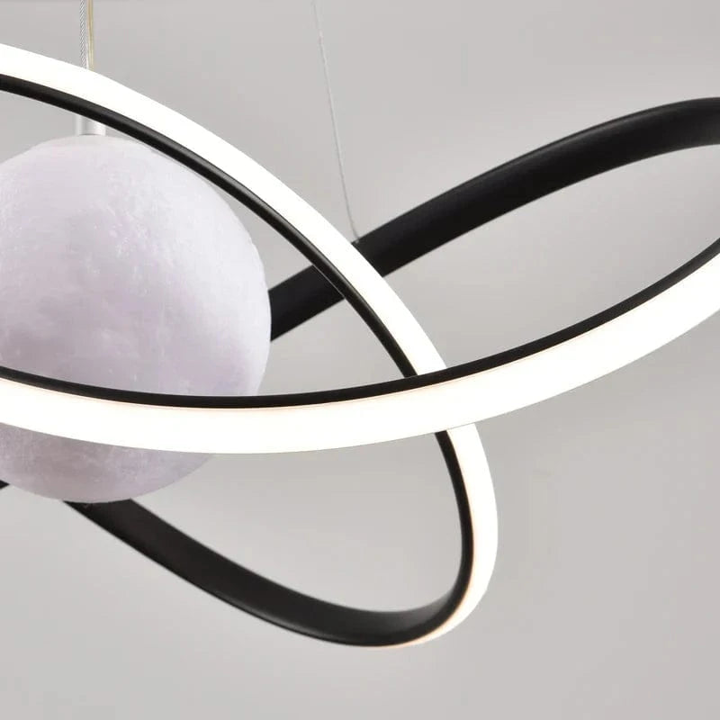 Lampes Suspendues Nordiques Loft avec Ampoules Lune LED | Marco Lucetti