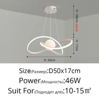 Lampes Suspendues Nordiques Loft avec Ampoules Lune LED | Marco Lucetti A Blanc D50cm / 3 couleurs sans télécommande