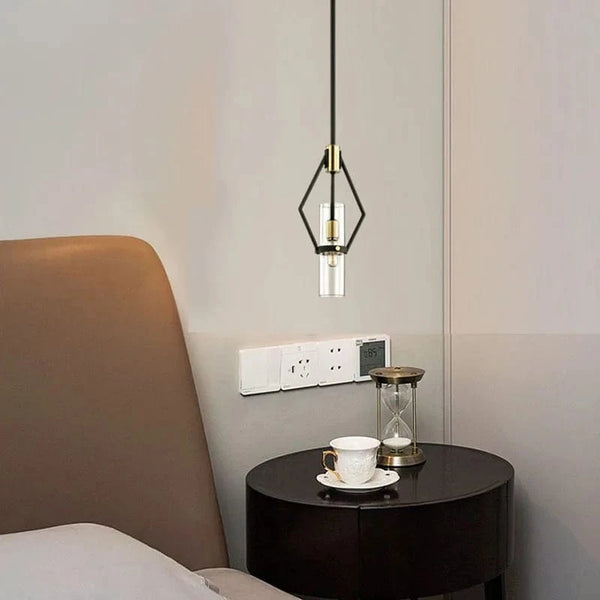 Lampes Suspendues Post-Modernes en Verre Transparent avec Cordon Ajustable | Marco Lucetti