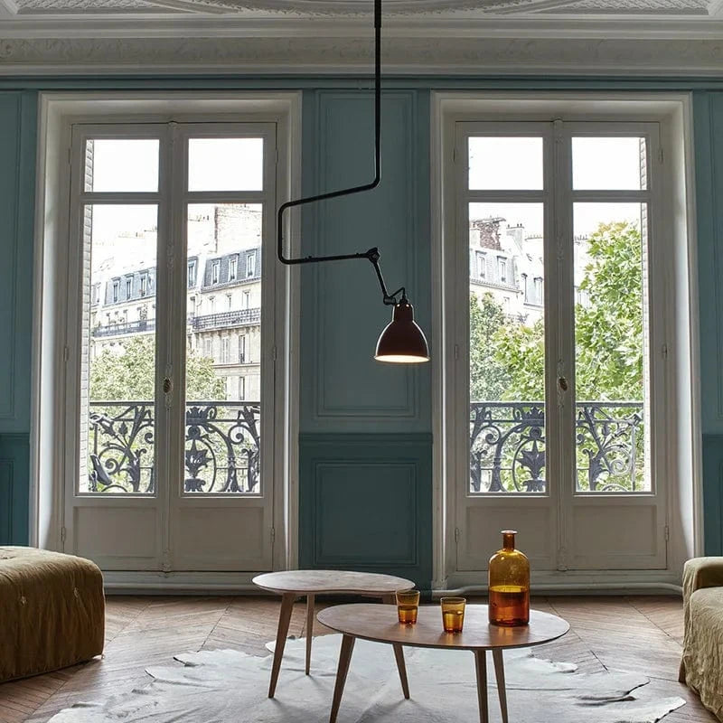 Lampes suspendues rotatives style américain en métal pour une lecture optimale | Marco Lucetti