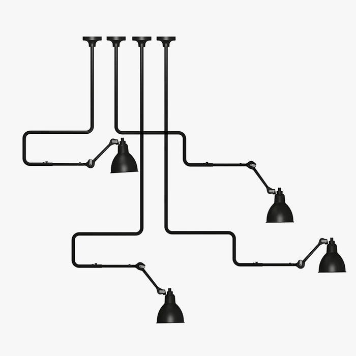 Lampes suspendues rotatives style américain en métal pour une lecture optimale | Marco Lucetti
