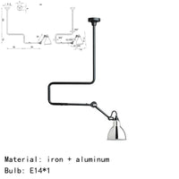 Lampes Suspendues Rotatives Style Américain Métal - Parfaites pour la Lecture | Marco Lucetti Petit-Chrome / Lumière naturelle