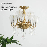 Lampes Suspension Mini Créatives | Marco Lucetti 12 lumières dorées / 3 Température de couleur