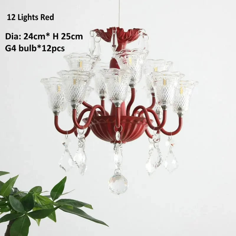 Lampes Suspension Mini Créatives | Marco Lucetti 12 lumières rouges / 3 Température de couleur