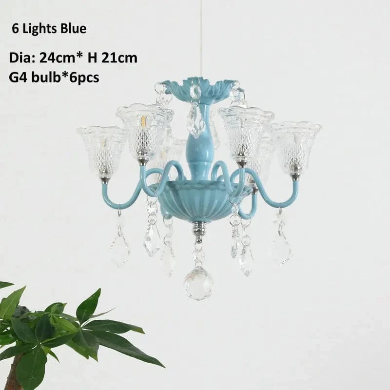 Lampes Suspension Mini Créatives | Marco Lucetti 6 lumières bleues / 3 Température de couleur