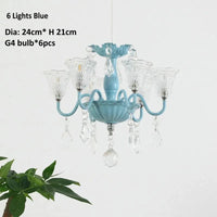 Lampes Suspension Mini Créatives | Marco Lucetti 6 lumières bleues / 3 Température de couleur