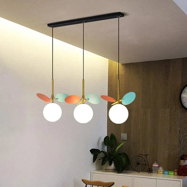 Lampurant LED - Boule de Verre Nordique Suspension Lustre Lampe créative pour Salon, Chambre d'Enfants et Intérieur | Marco Lucetti