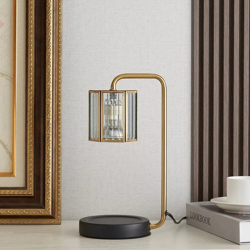 Lanterne à intensité variable : lampe chauffe-bougie en verre | Marco Lucetti