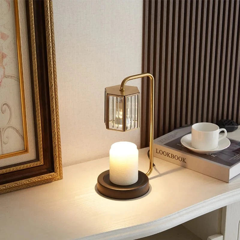 Lanterne à intensité variable : lampe chauffe-bougie en verre | Marco Lucetti