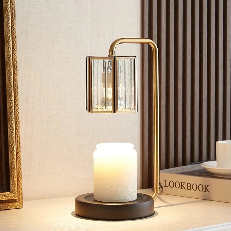 Lanterne à intensité variable : lampe chauffe-bougie en verre | Marco Lucetti