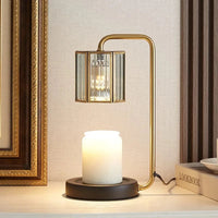 Lanterne à intensité variable : lampe chauffe-bougie en verre | Marco Lucetti Sans minuterie / Prise américaine
