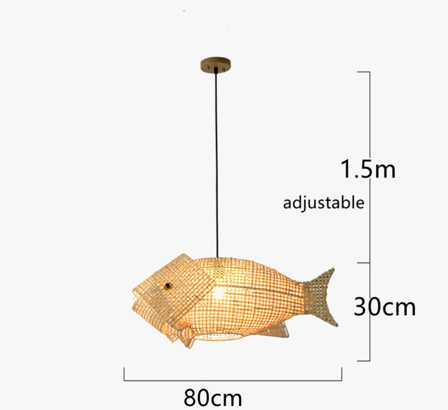 Suspension carpe en bambou - Éléments de Déco Zen