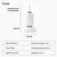 Lanterne Chinoise Sandyha en papier de riz avec éclairage LED - Lustre design pour la décoration intérieure | Marco Lucetti