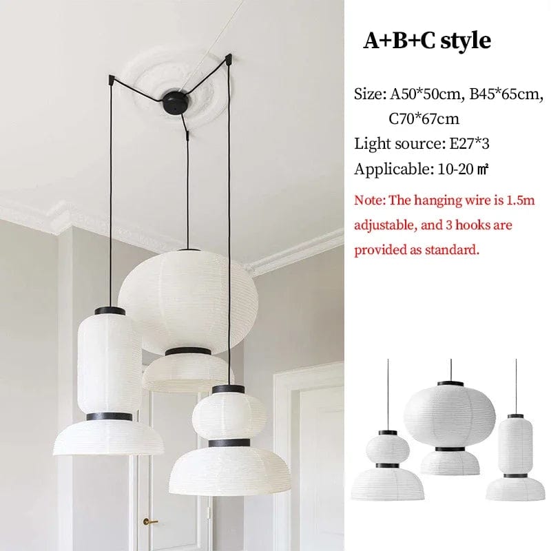 Lanterne Chinoise Sandyha en papier de riz avec éclairage LED - Lustre design pour la décoration intérieure | Marco Lucetti