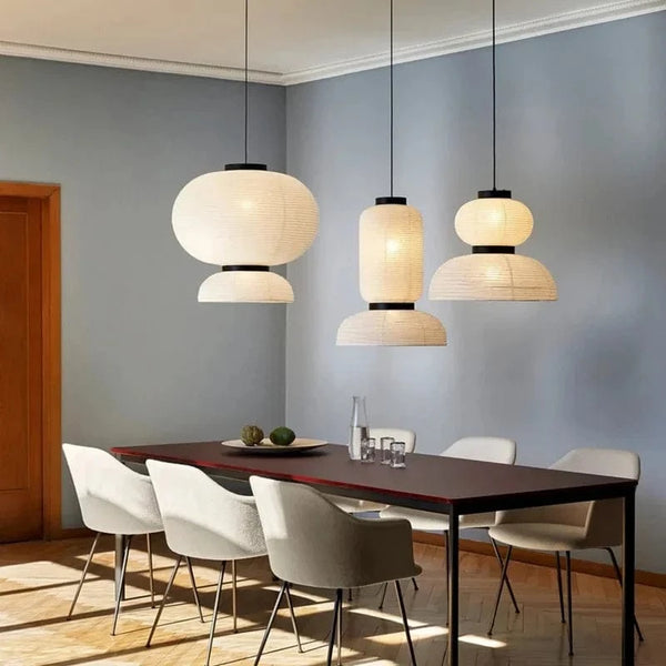 Lanterne Chinoise Sandyha en papier de riz avec éclairage LED - Lustre design pour la décoration intérieure | Marco Lucetti