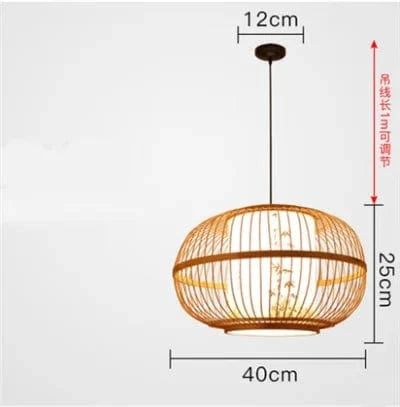 Lanterne Japonaise en Osier et Bambou | Marco Lucetti Couleur vraie dia40cm