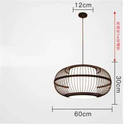 Lanterne Japonaise en Osier et Bambou | Marco Lucetti Noir dia60cm