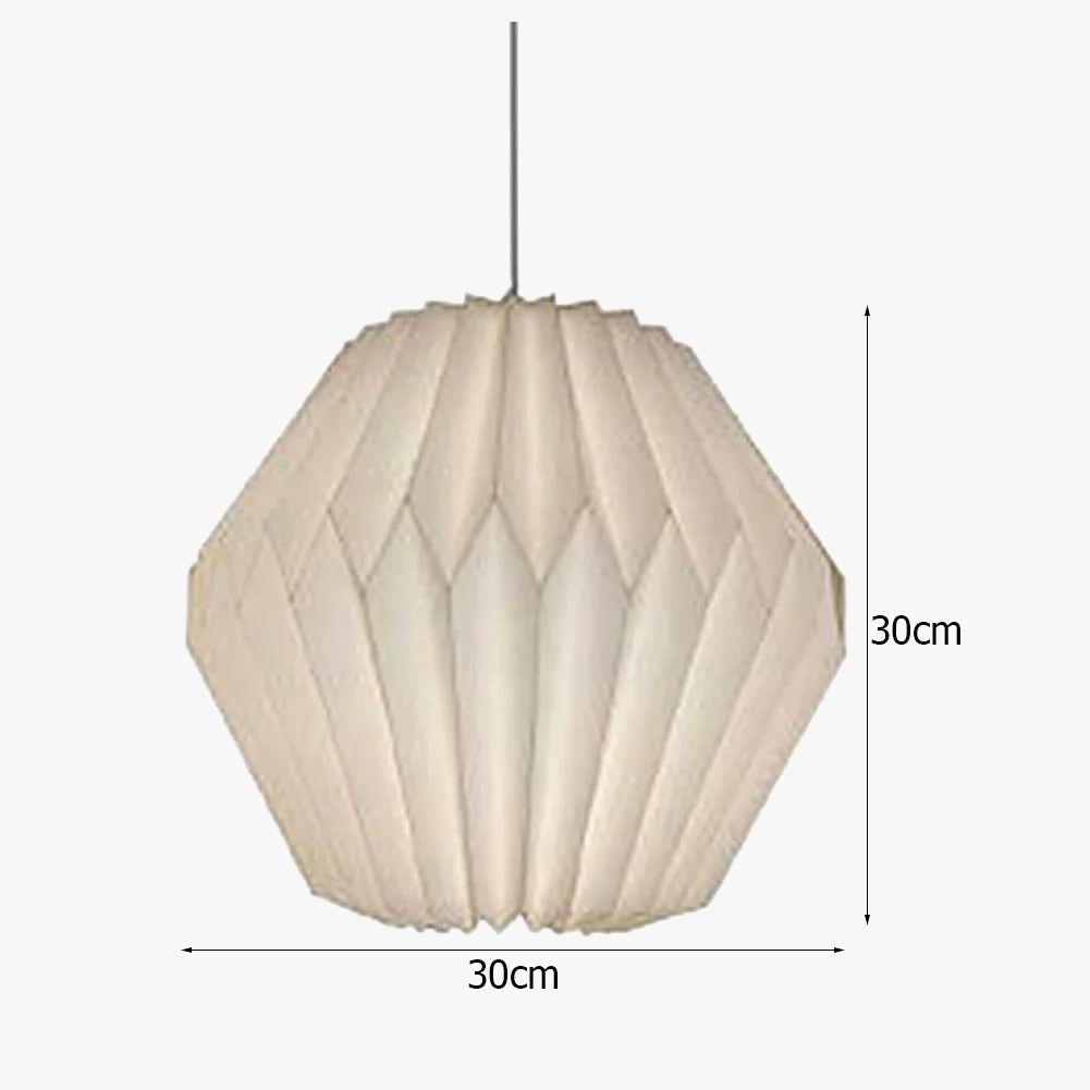 Suspension nordique en origami papier pliable