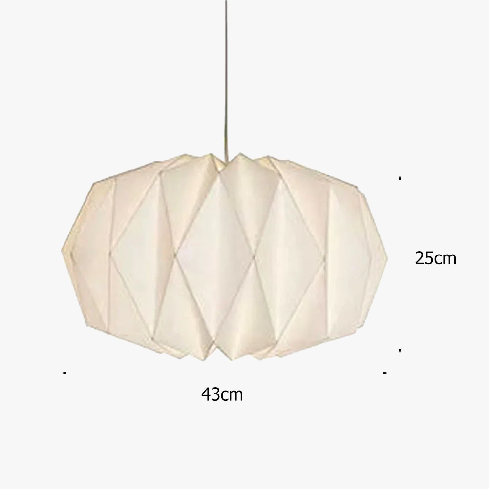 Suspension nordique en origami papier pliable
