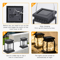 Lanterne solaire d'extérieur suspendue à LED - Éclairez votre jardin avec style | Marco Lucetti