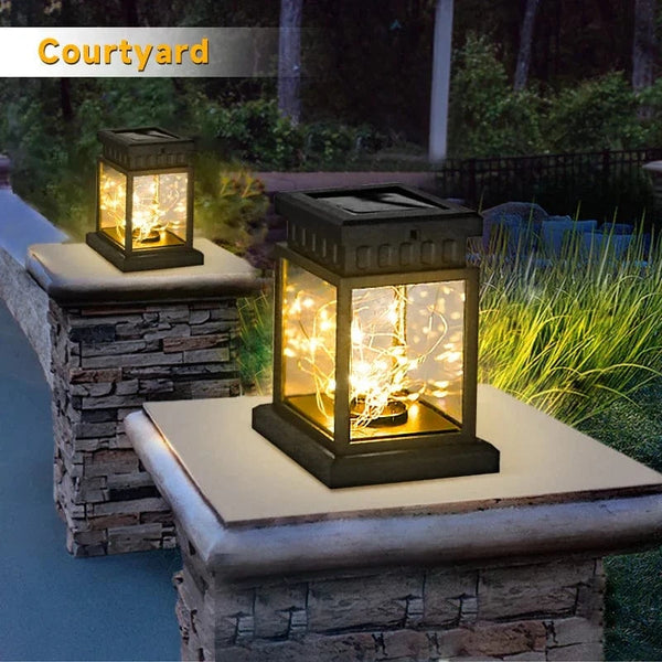Lanterne solaire d'extérieur suspendue à LED - Éclairez votre jardin avec style | Marco Lucetti
