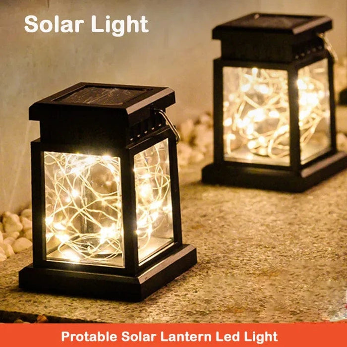 Lanterne solaire d'extérieur suspendue à LED - Éclairez votre jardin avec style | Marco Lucetti