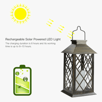 Lanterne solaire étanche pour jardin : lampe bougie rechargeable | Marco Lucetti