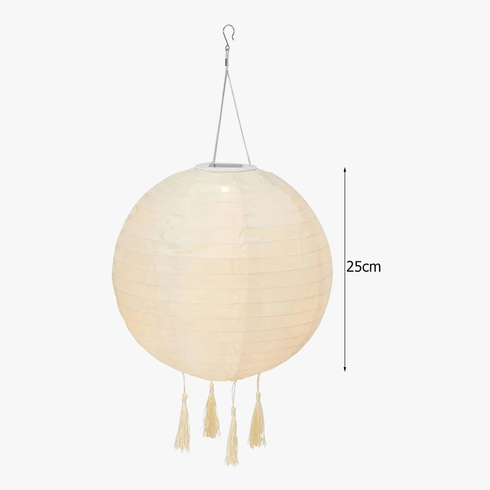 Lanterne Solaire LED 25cm Étanche - Décoration Extérieure Festive - Suspension Jardin | Marco Lucetti