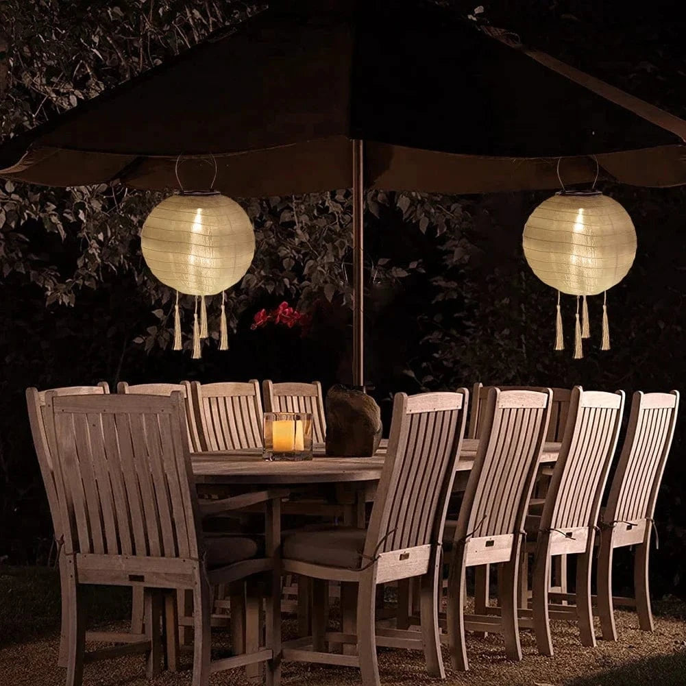 Lanterne Solaire LED 25cm Étanche - Décoration Extérieure Festive - Suspension Jardin | Marco Lucetti